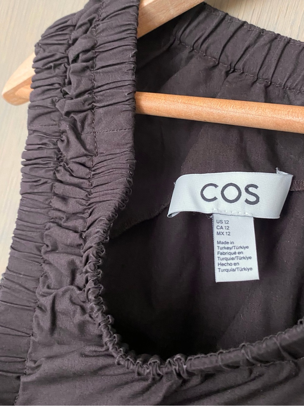 COS shirred cotton jumpsuit - Picture 6 of 8
